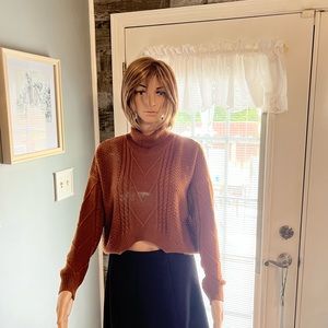 Zaful Hi/Lo Cropped Turtleneck Sweater‎ SZ SM